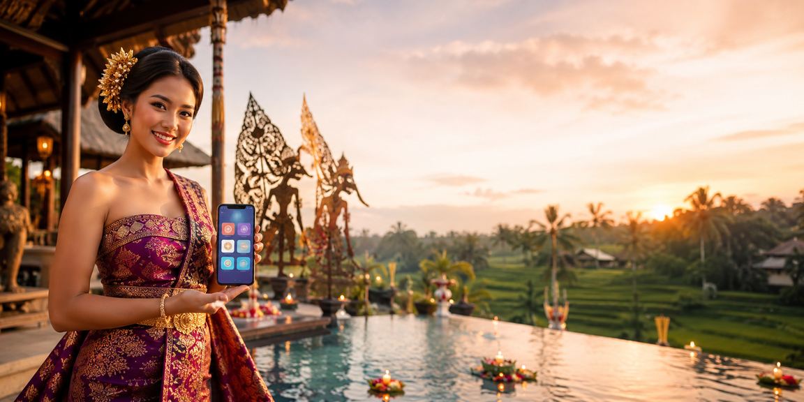 Tampilan aplikasi kasino mobile xinslot di festival hiburan digital Indonesia