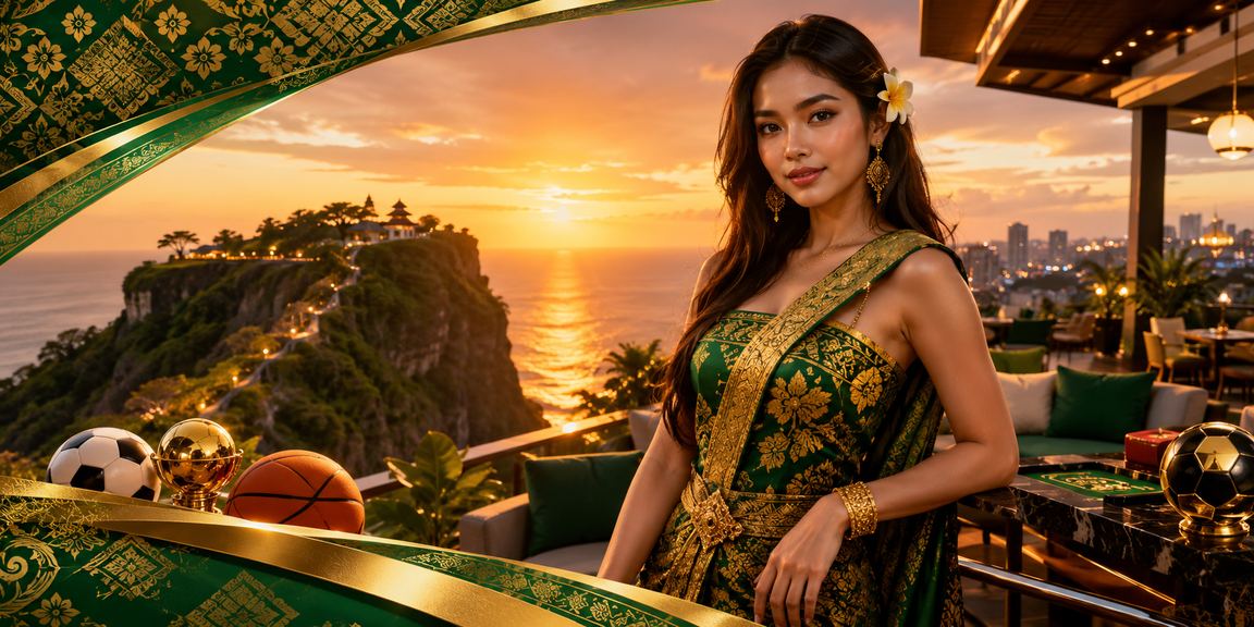Suasana festival bonus VIP yang meriah dengan layar digital dan dekorasi berwarna cerah